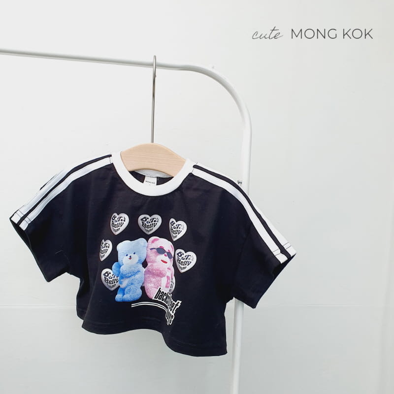 Mong Kok - Korean Children Fashion - #kidsshorts - Bear Tape Tee