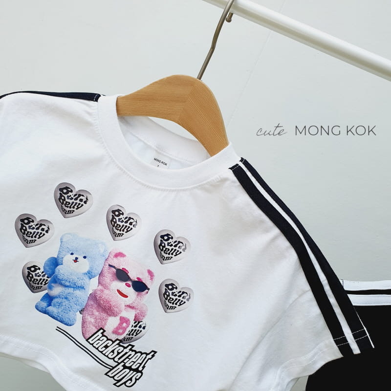 Mong Kok - Korean Children Fashion - #prettylittlegirls - Bear Tape Tee - 8