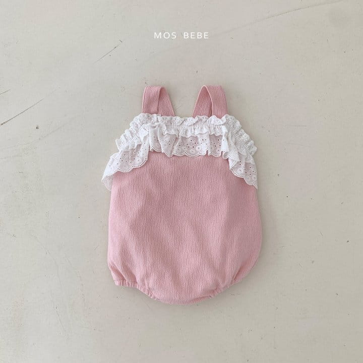Mos Bebe - Korean Baby Fashion - #babyboutique - Anfant Lace Bodysuit - 7