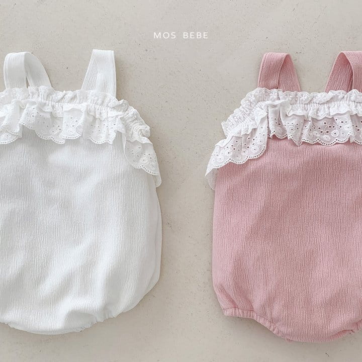 Mos Bebe - Korean Baby Fashion - #babyboutiqueclothing - Anfant Lace Bodysuit - 9