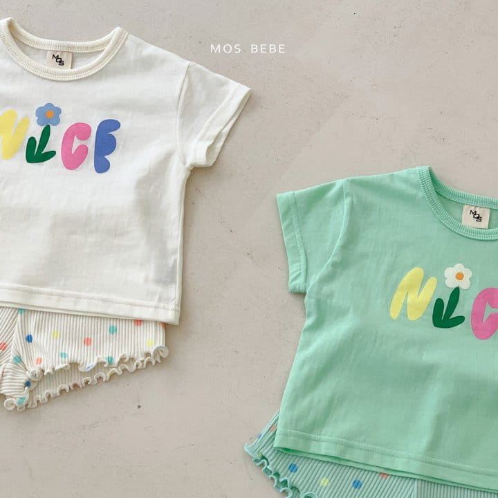 Mos Bebe - Korean Baby Fashion - #babyfever - Nice Top Bottom Set - 2