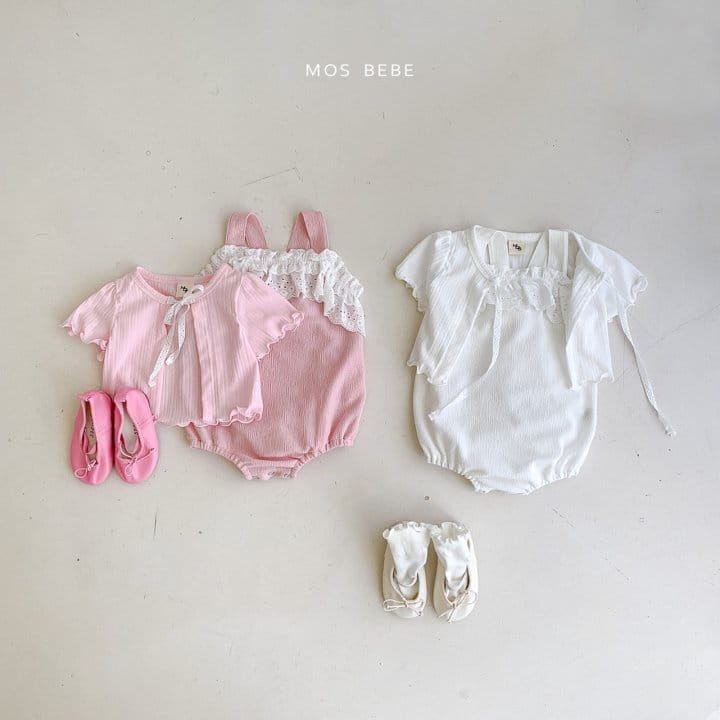 Mos Bebe - Korean Baby Fashion - #babyfever - Anfant Lace Bodysuit - 12