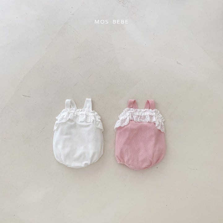 Mos Bebe - Korean Baby Fashion - #babyootd - Anfant Lace Bodysuit