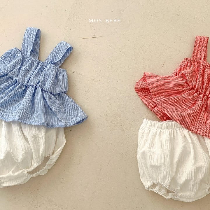 Mos Bebe - Korean Baby Fashion - #babyoutfit - Hawaii Bloomer Top Bottom Set - 7