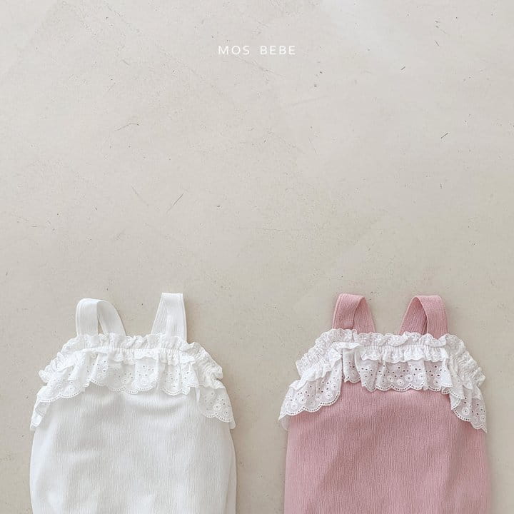Mos Bebe - Korean Baby Fashion - #babyoutfit - Anfant Lace Bodysuit - 2