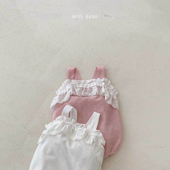 Mos Bebe - Korean Baby Fashion - #babyoutfit - Anfant Lace Bodysuit - 4