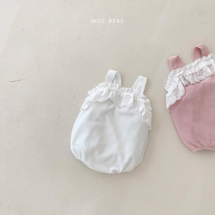 Mos Bebe - Korean Baby Fashion - #onlinebabyshop - Anfant Lace Bodysuit - 6