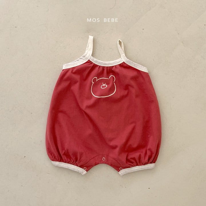 Mos Bebe - Korean Baby Fashion - #onlinebabyshop - Bear Piping Bodysuit - 5