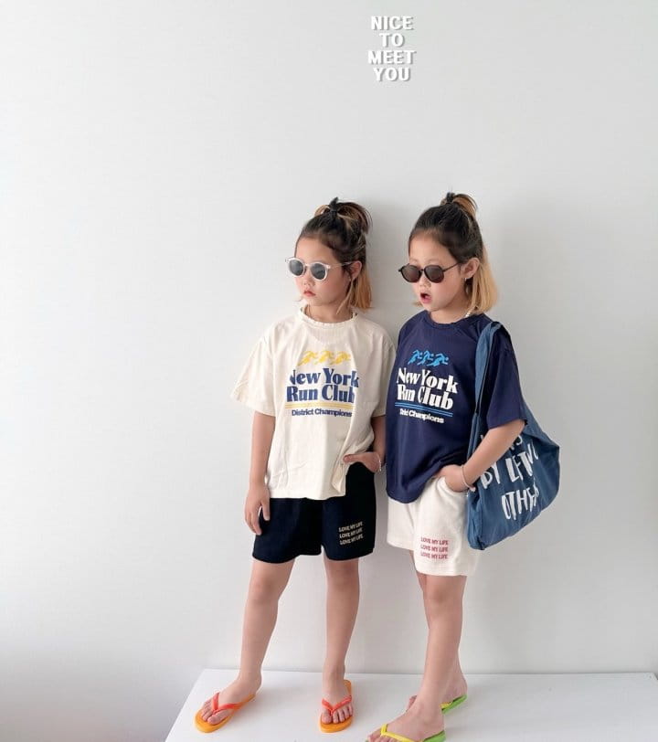 Nice To Meet You - Korean Children Fashion - #childofig - Terry Love Shorts - 9