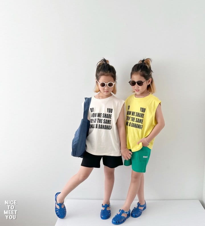 Nice To Meet You - Korean Children Fashion - #childrensboutique - Mix Sleeveless - 2