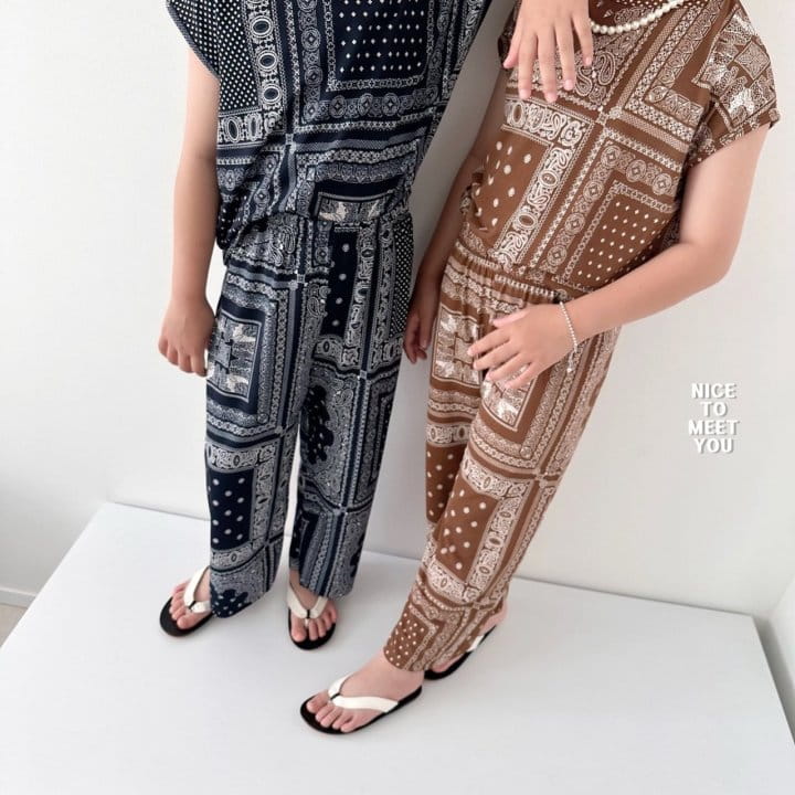 Nice To Meet You - Korean Children Fashion - #discoveringself - Paisely Ice Top Bottom Set