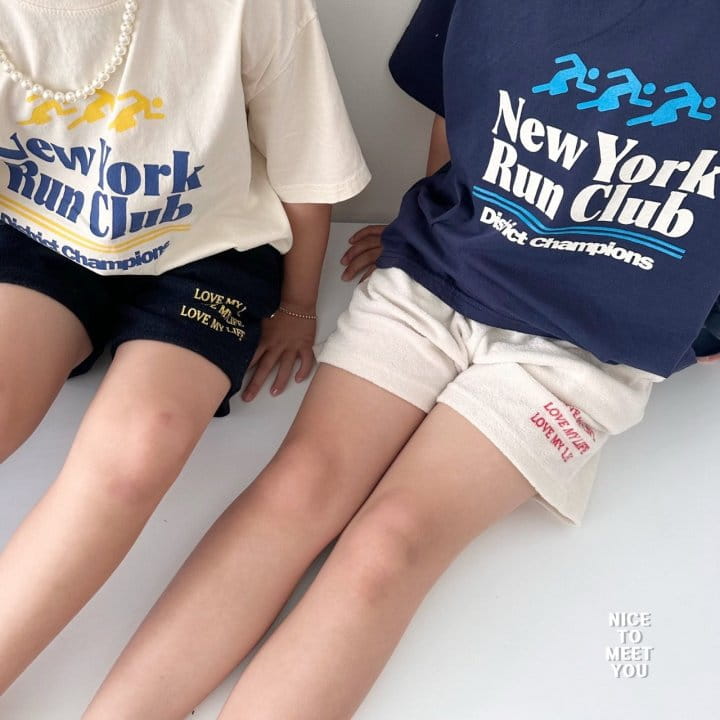 Nice To Meet You - Korean Children Fashion - #kidsstore - Terry Love Shorts