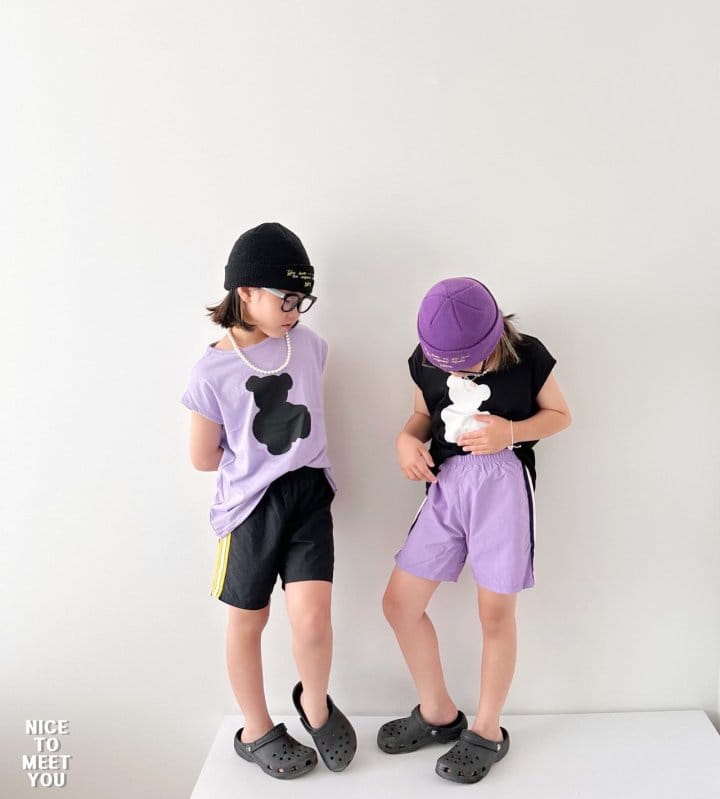 Nice To Meet You - Korean Children Fashion - #kidsstore - Bear Sleeveless - 2