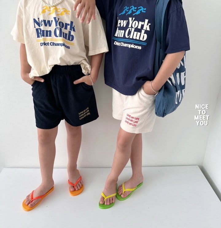 Nice To Meet You - Korean Children Fashion - #minifashionista - Terry Love Shorts - 6