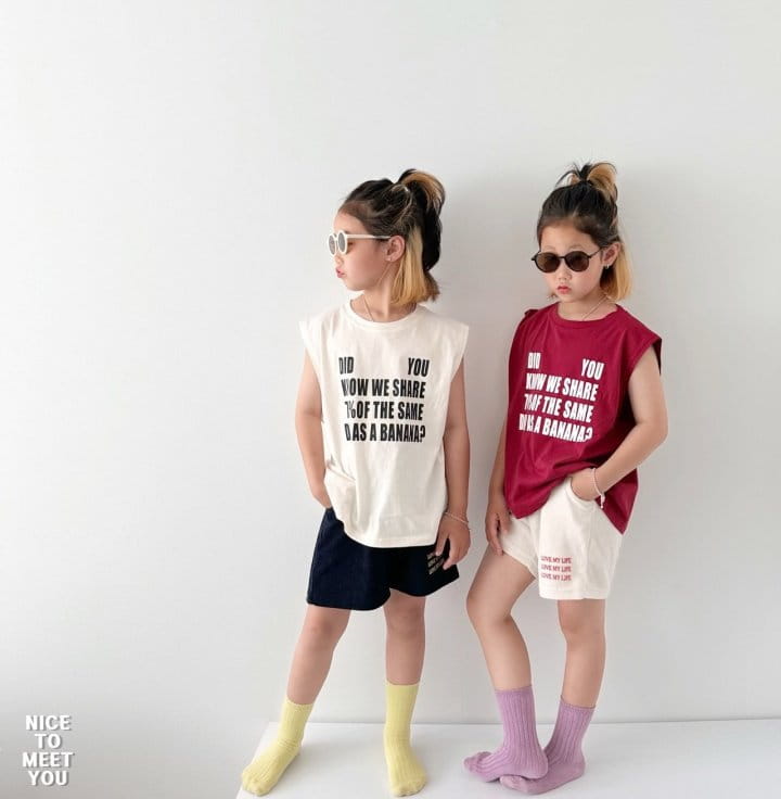 Nice To Meet You - Korean Children Fashion - #prettylittlegirls - Terry Love Shorts - 7
