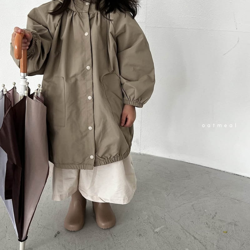 Oatmeal - Korean Children Fashion - #childrensboutique - Cream Rain Coat - 3