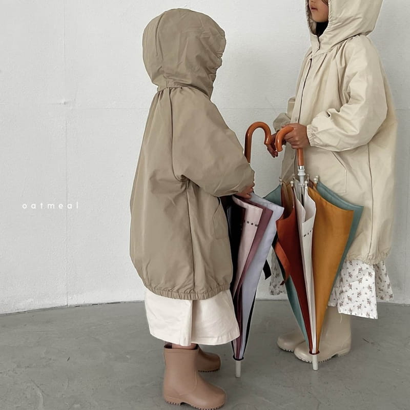 Oatmeal - Korean Children Fashion - #childrensboutique - Cream Rain Coat - 4