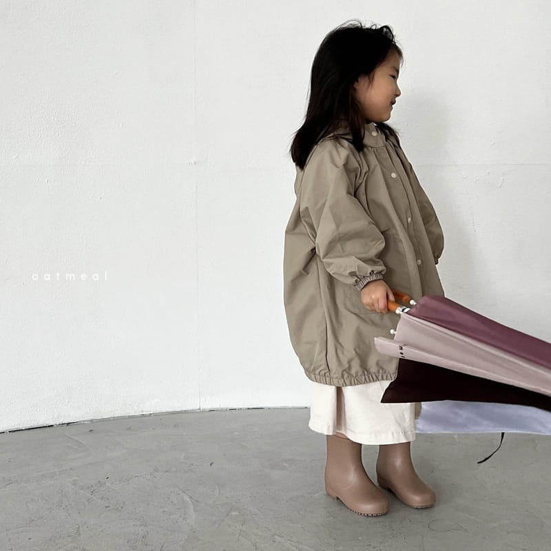 Oatmeal - Korean Children Fashion - #kidzfashiontrend - Cream Rain Coat - 9