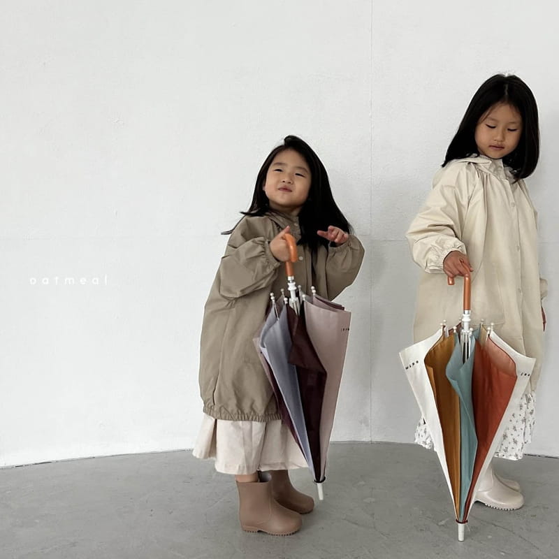 Oatmeal - Korean Children Fashion - #magicofchildhood - Cream Rain Coat - 12