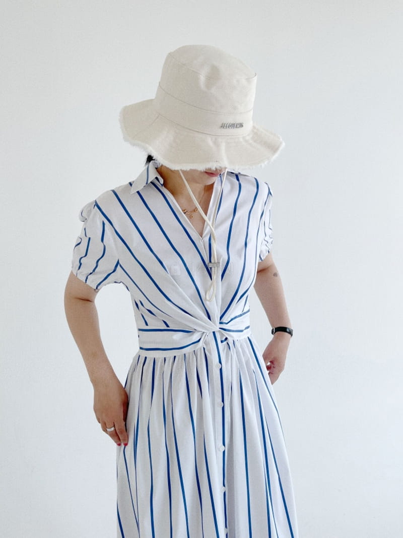 Oli Seoul - Korean Women Fashion - #momslook - Blue Signal One-piece - 5