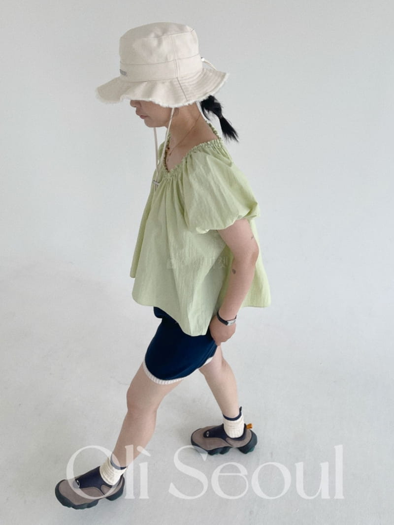 Oli Seoul - Korean Women Fashion - #momslook - Mint Sugar Blouse