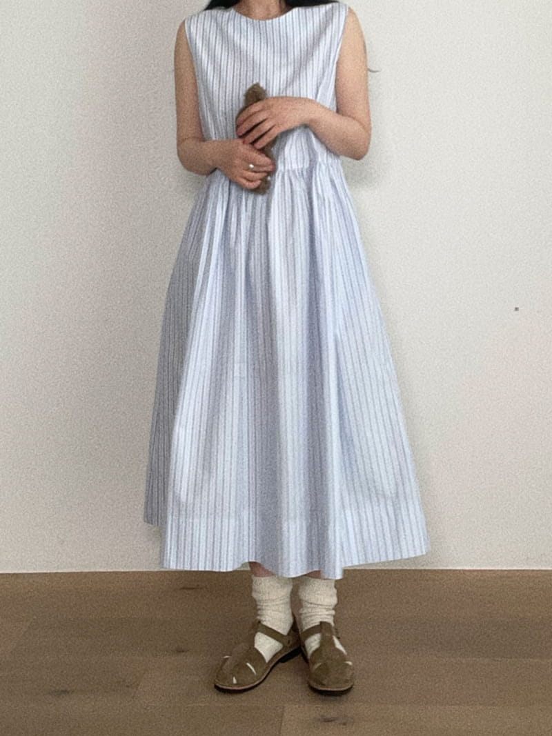Oli Seoul - Korean Women Fashion - #momslook - Stripes One-piece - 3