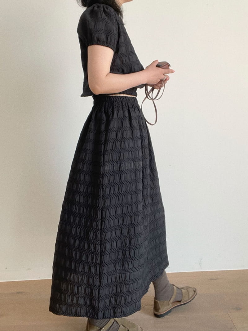 Oli Seoul - Korean Women Fashion - #vintagekidsstyle - Sujan Black Two Piece - 12