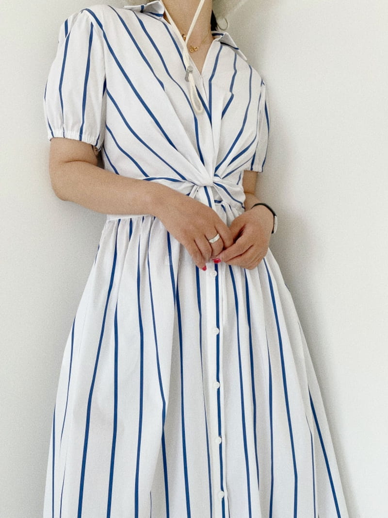 Oli Seoul - Korean Women Fashion - #womensfashion - Blue Signal One-piece - 8