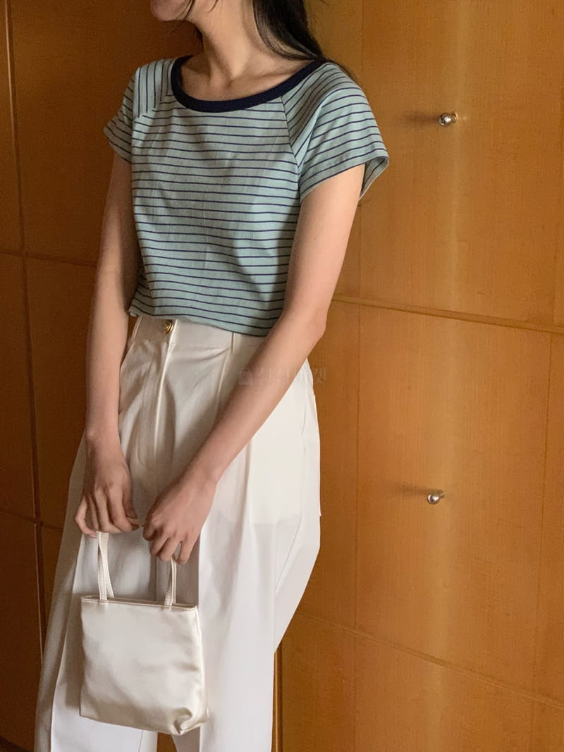 Ovu - Korean Women Fashion - #womensfashion - Candy Stripes Tee - 10