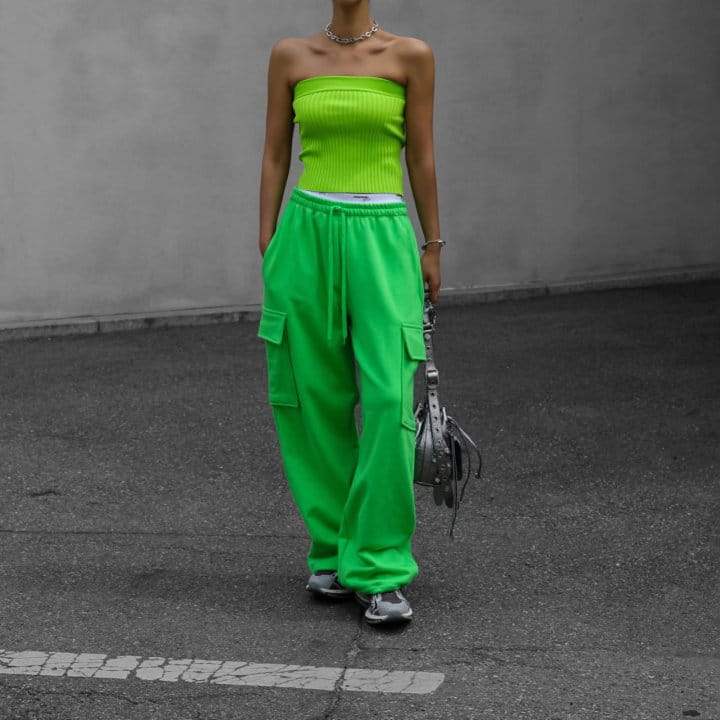 Paper Moon - Korean Women Fashion - #momslook - Rib Tube Sleeveless - 11
