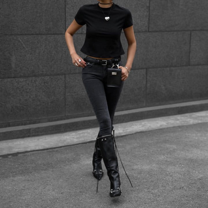 Paper Moon - Korean Women Fashion - #womensfashion - Washied Skinny Jeans - 5