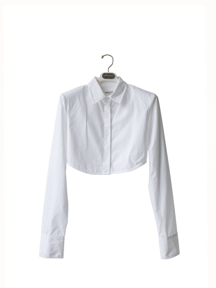 Paper Moon - Korean Women Fashion - #womensfashion - Pad Crop Shirt - 3