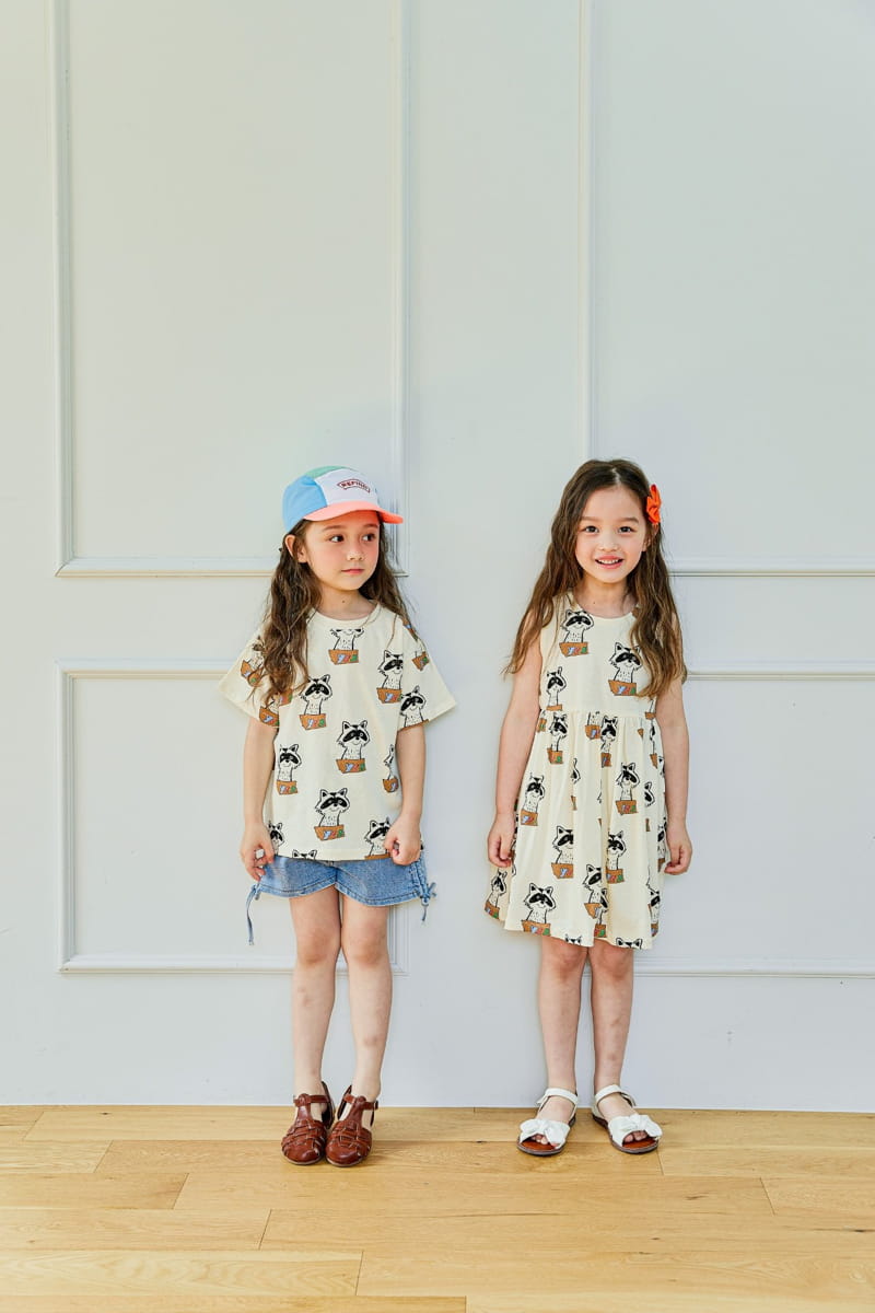 Pink Berry - Korean Children Fashion - #designkidswear - Racoon Tee - 3