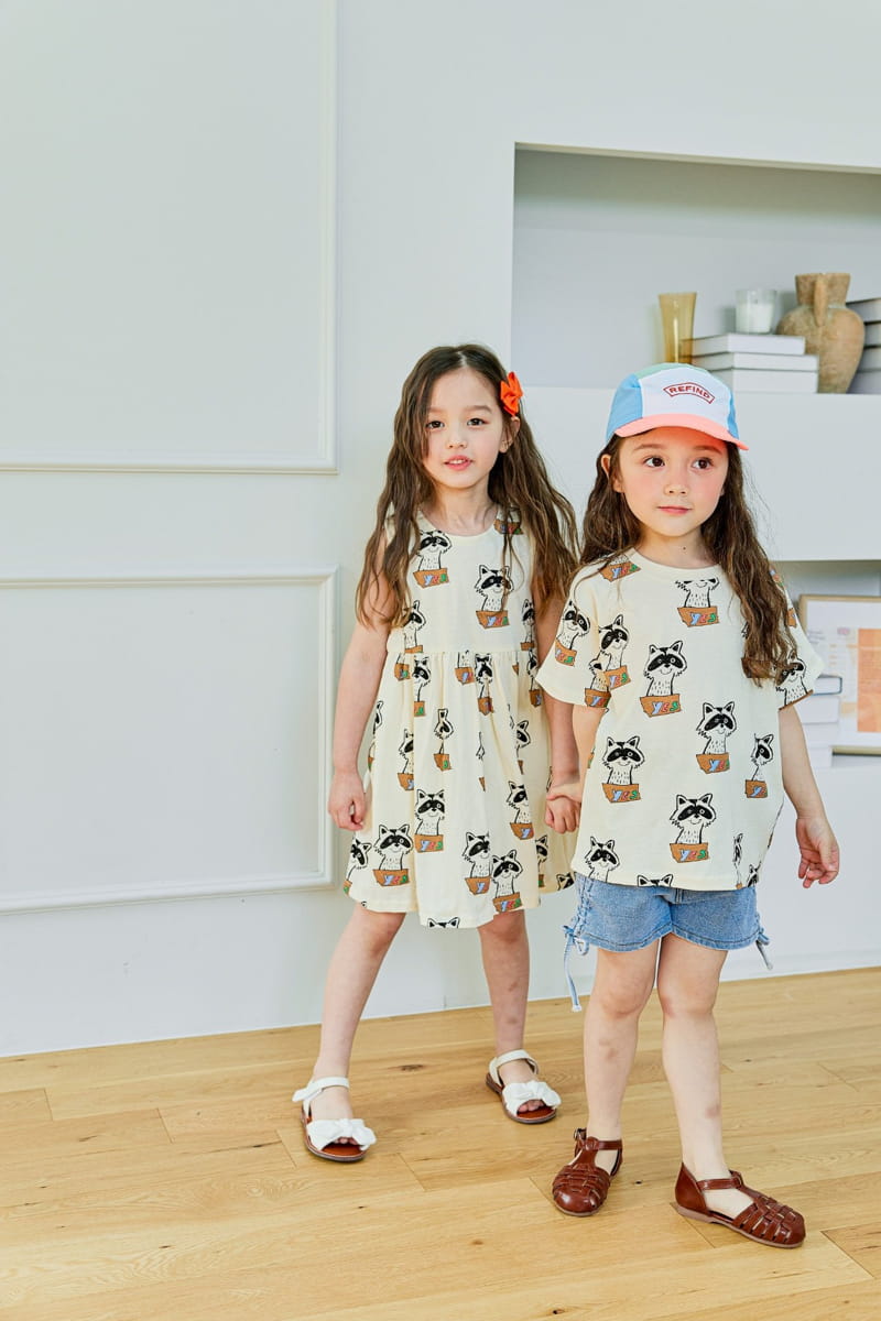 Pink Berry - Korean Children Fashion - #designkidswear - Racoon One-piece - 2