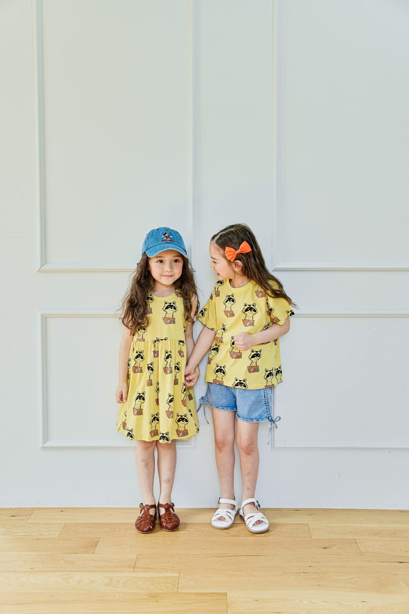 Pink Berry - Korean Children Fashion - #kidsstore - Racoon Tee - 7