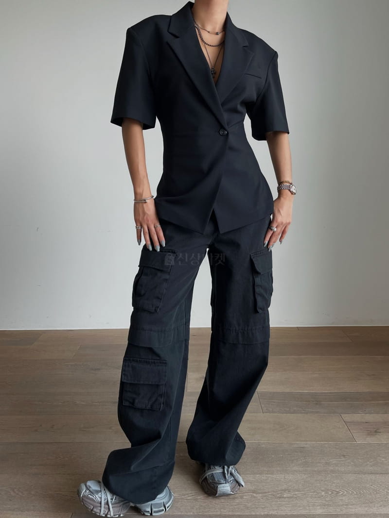 Project Wave - Korean Women Fashion - #momslook - Color Cargo Pants