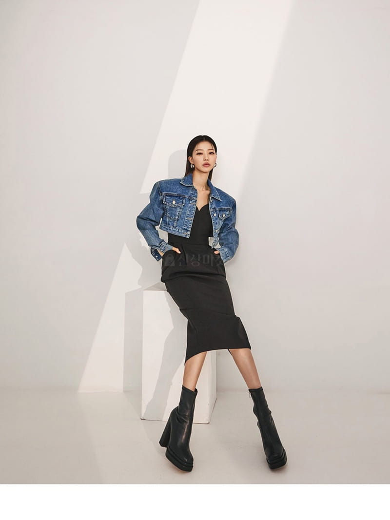 Project Wave - Korean Women Fashion - #womensfashion - Pocket Denim Jacket - 6