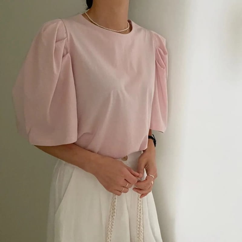 Ripple - Korean Women Fashion - #momslook - Silket Pudding Tee - 6