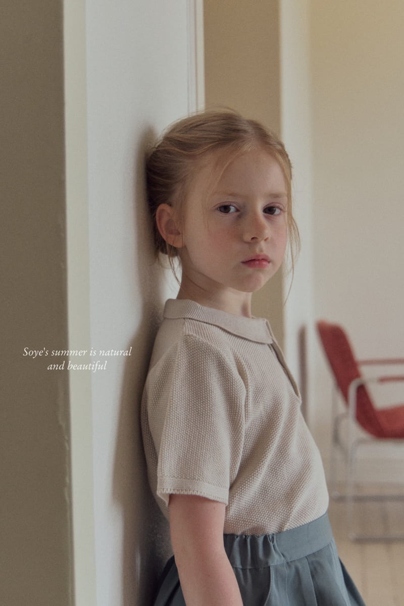 Soye - Korean Children Fashion - #littlefashionista - Collar Knit Tee - 8