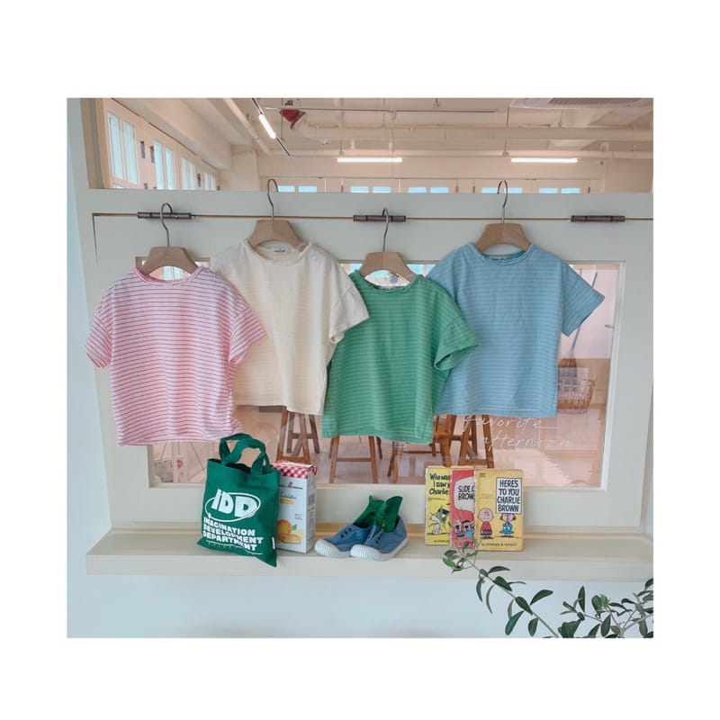 Studio M - Korean Children Fashion - #kidsstore - Sugar Stripes Tee
