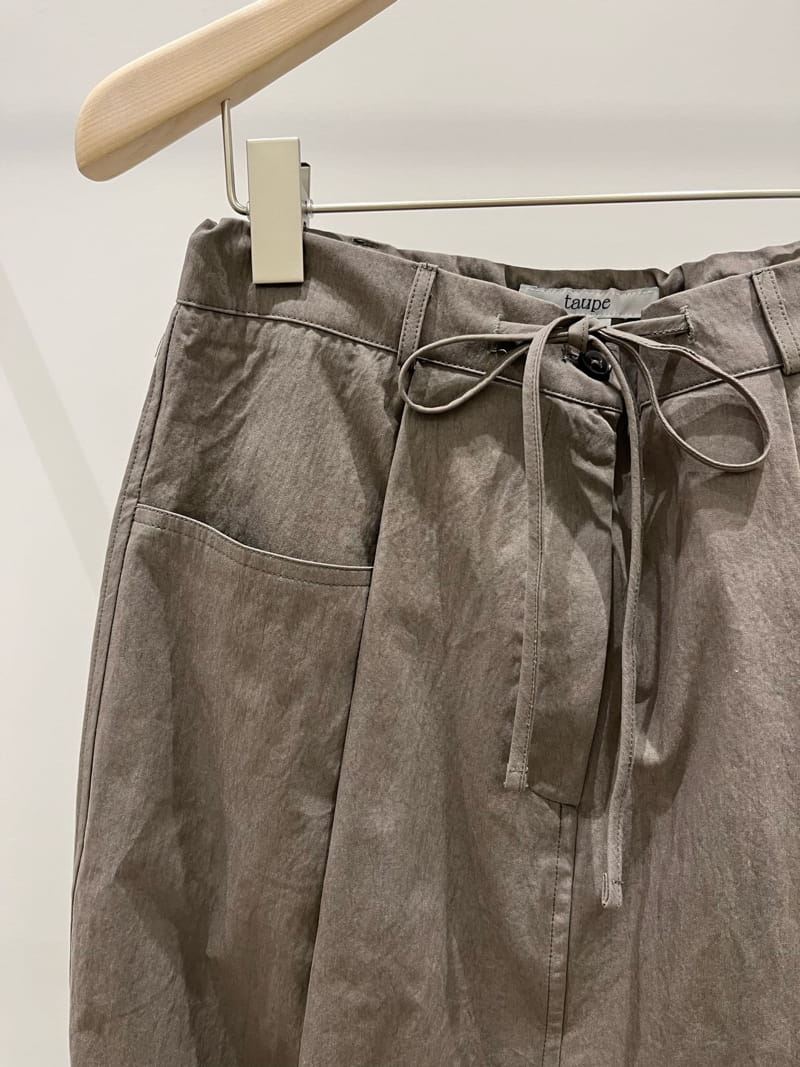 Taupe - Korean Women Fashion - #shopsmall - Pintuck Skirt - 2