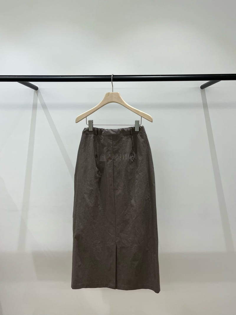 Taupe - Korean Women Fashion - #thatsdarling - Pintuck Skirt - 3
