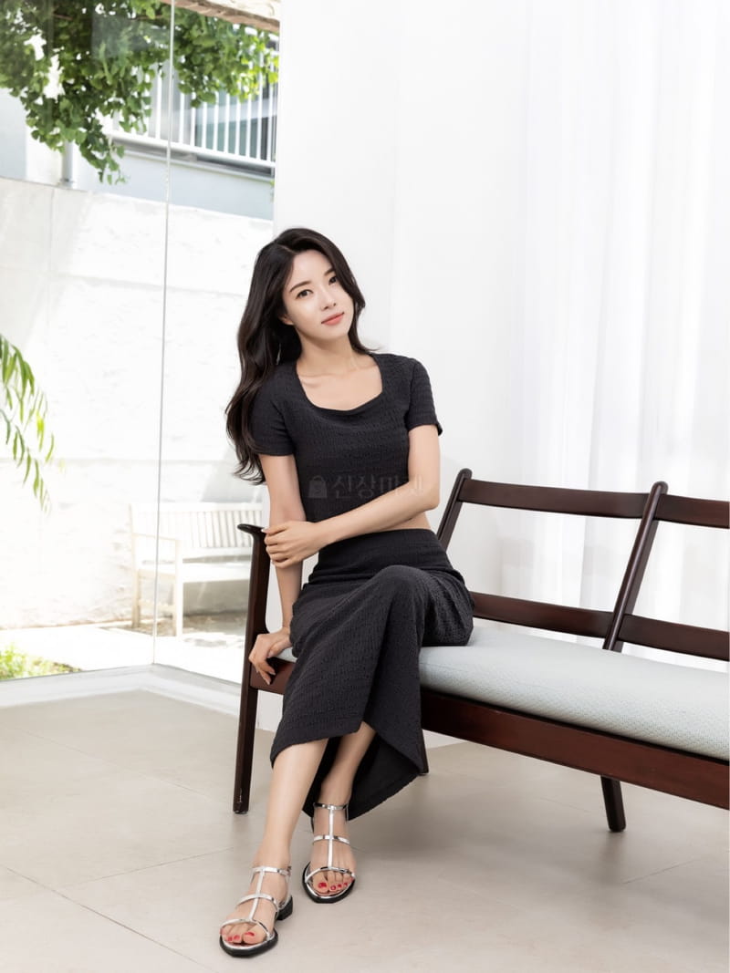 The Cover - Korean Women Fashion - #momslook - Ive Top Bottom Set - 7