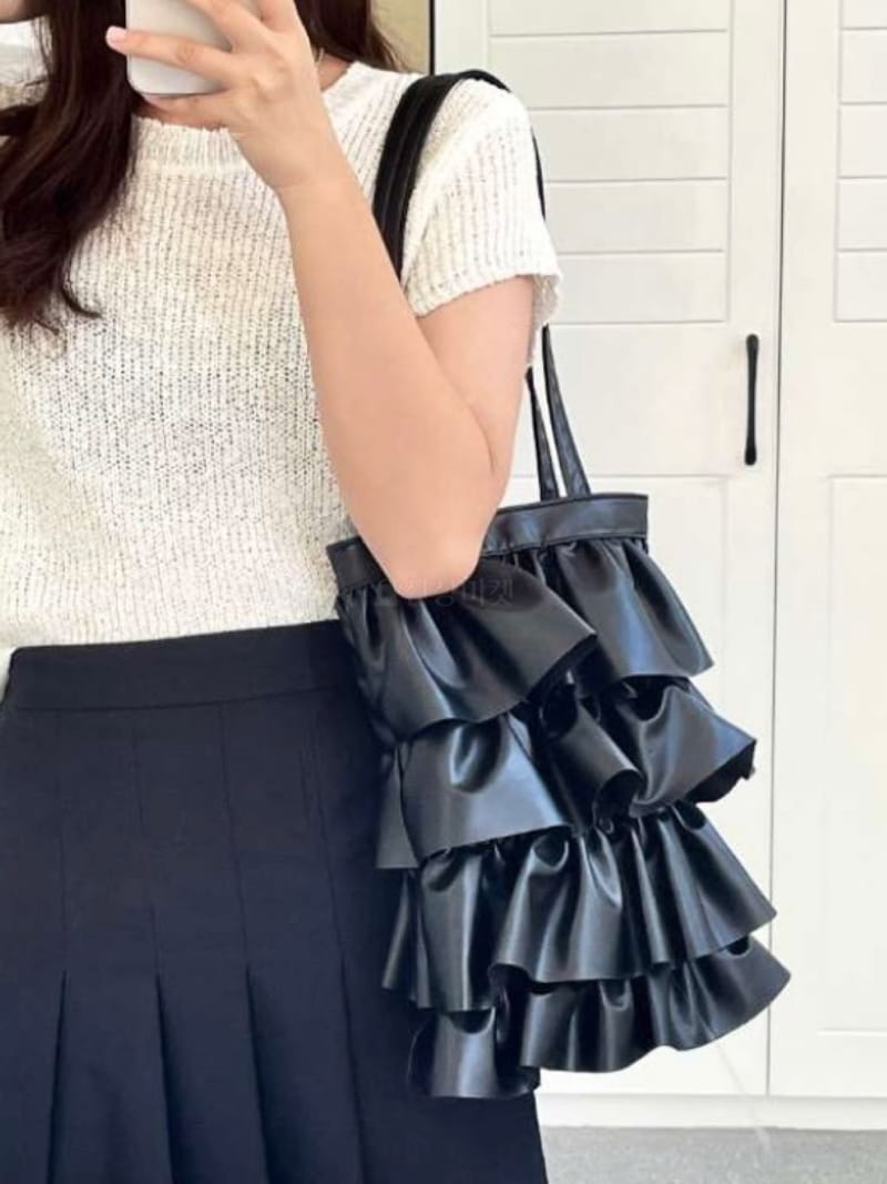Trouvaille - Korean Women Fashion - #momslook - Cancan Frill Shoulder Bag - 3