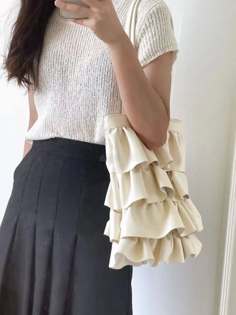Trouvaille - Korean Women Fashion - #momslook - Cancan Frill Shoulder Bag - 9