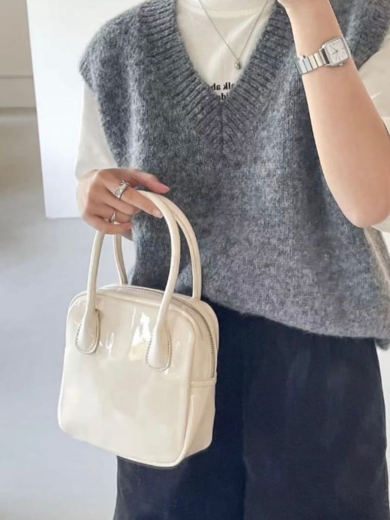 Trouvaille - Korean Women Fashion - #momslook - Tomb Square Tote Cross Bag - 3