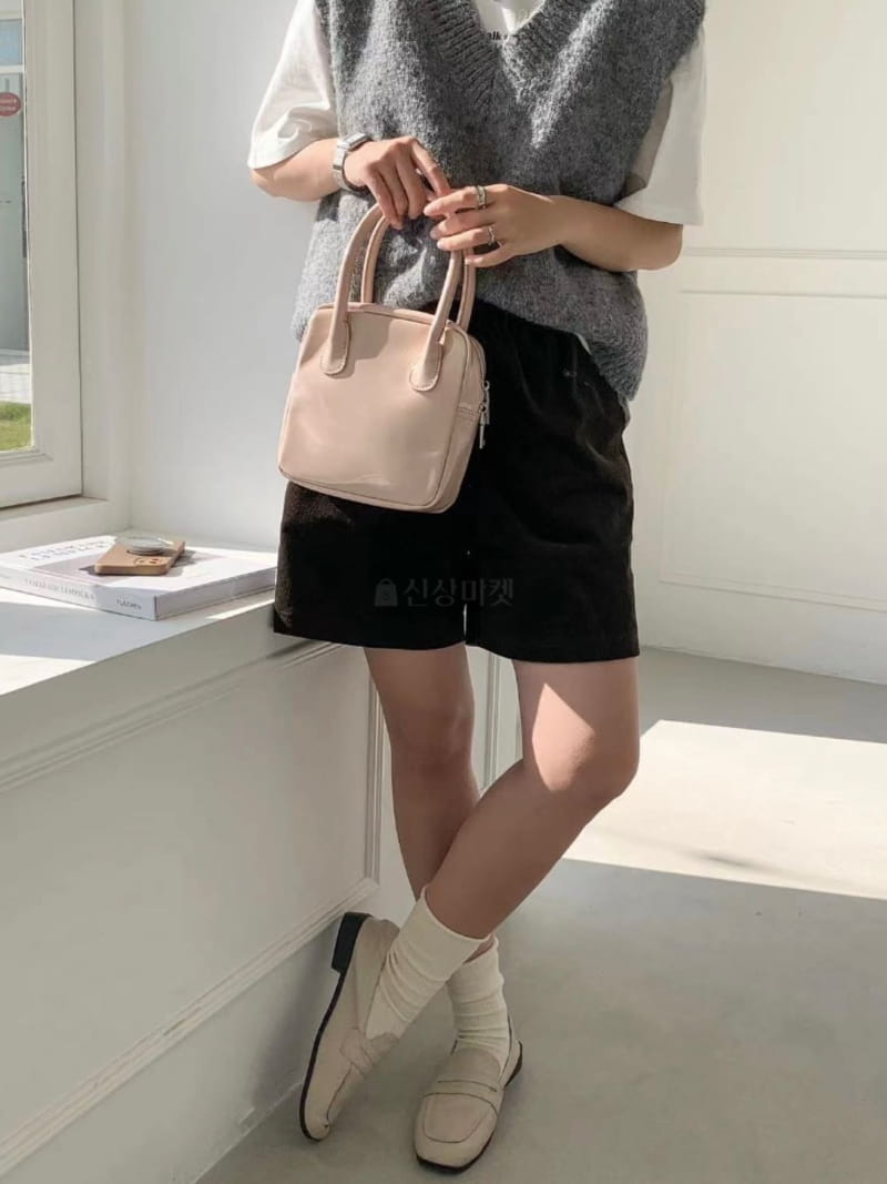 Trouvaille - Korean Women Fashion - #momslook - Tomb Square Tote Cross Bag - 7