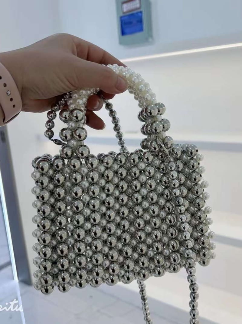 Trouvaille - Korean Women Fashion - #momslook - Berno Pearl Tote Bag - 3