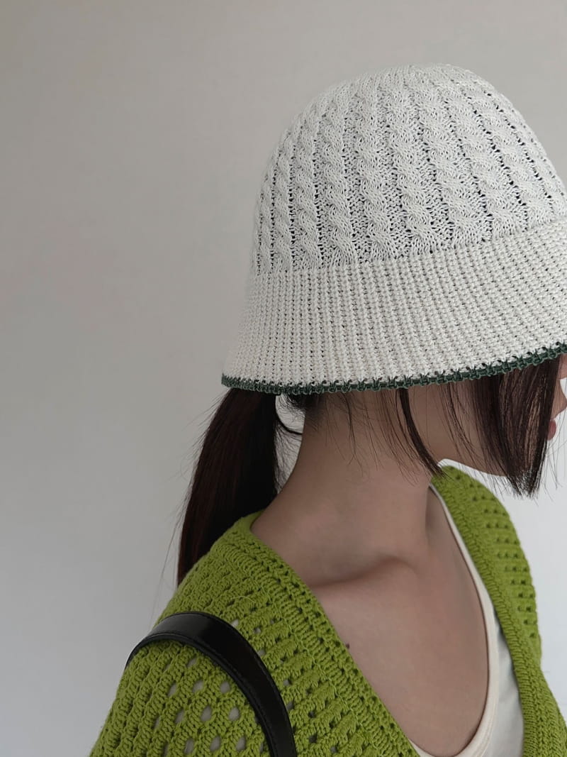 Unene Garden - Korean Women Fashion - #momslook - Cable Bucket Hat - 2