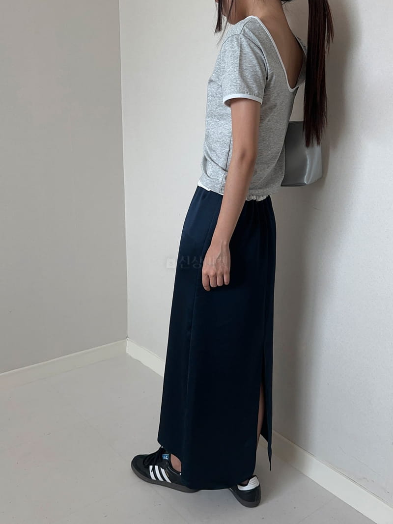 Unene Garden - Korean Women Fashion - #momslook - Shatin Skirt